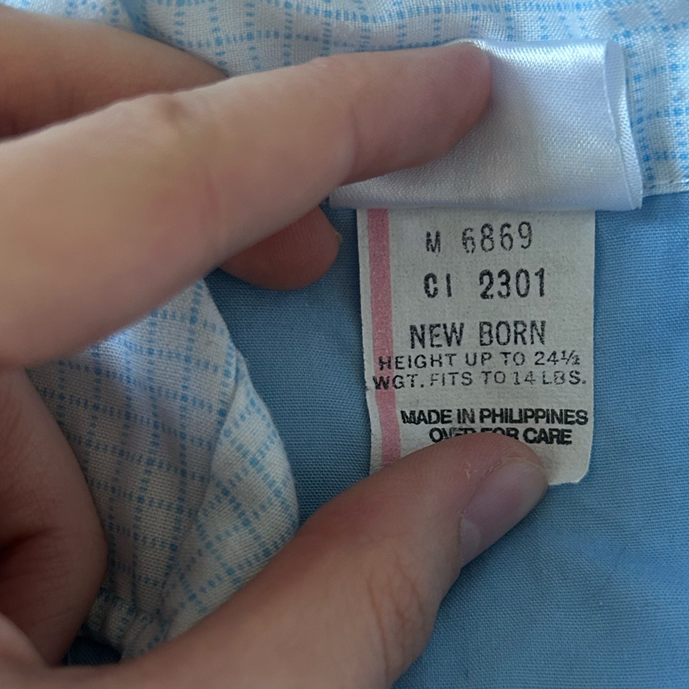 3/15 Circus Friends Baby Button Up Vintage Top - Picture 3 of 3